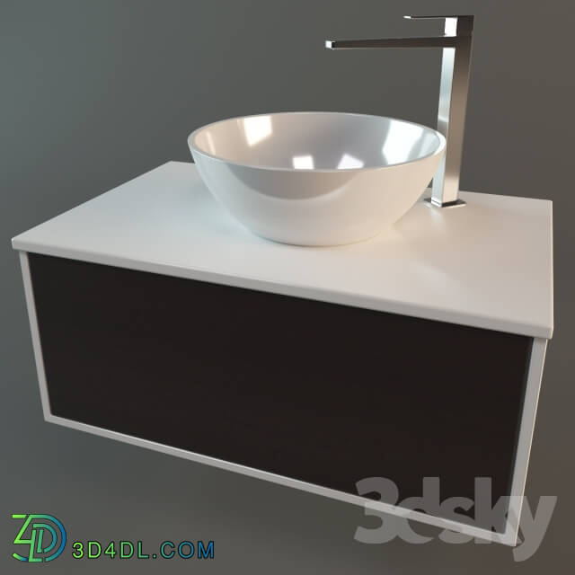 Bathroom furniture - Rifra K-one 80 and Tap Tres Slim