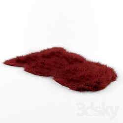 Carpets - Red Fur Carpet 