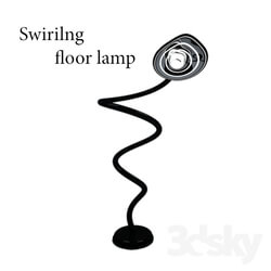 Floor lamp - Swirling floor lamp 