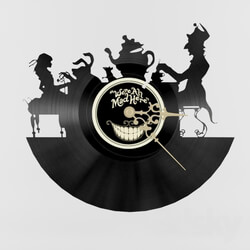 Other decorative objects - Clock _mad tea party_ 