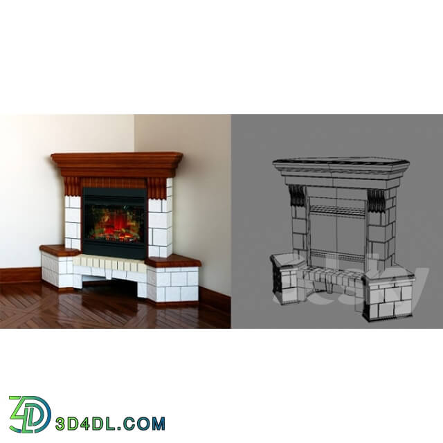 Fireplace - Fireplace corner Dimplex Exter