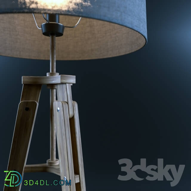 Floor lamp - Floor lamp_WOOD TELESCOPE