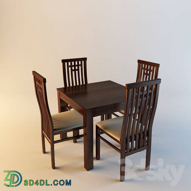 Table _ Chair - table with chairs