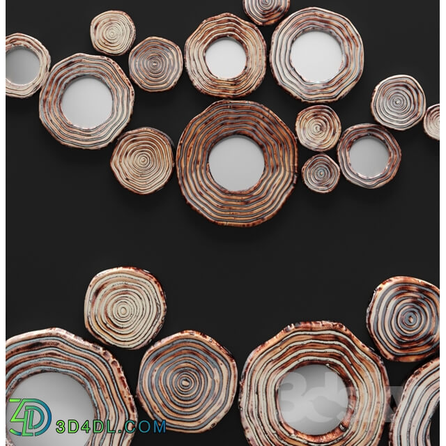 Mirror - Circle Cluster Wall Decor