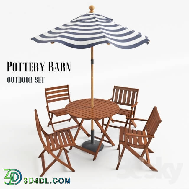 Table _ Chair - Pottery Barn Outdoor Set