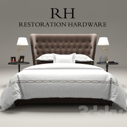Bed - Restoration Hardware Churchill Fabric bed 