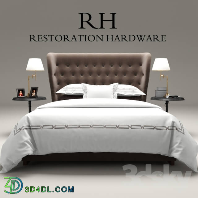 Bed - Restoration Hardware Churchill Fabric bed