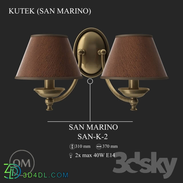 Wall light - KUTEK _SAN MARINO_ SAN-K-2