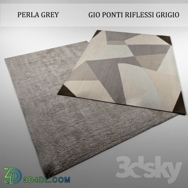 Carpets - Carpet GIO PONTI RIFLESSI GRIGIO _ PERLA GREY