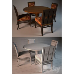 Table _ Chair - Chairs and a table for restaurant _Buddha-Bar_ 