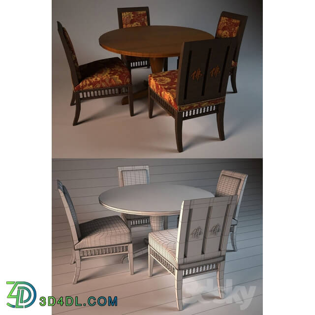 Table _ Chair - Chairs and a table for restaurant _Buddha-Bar_