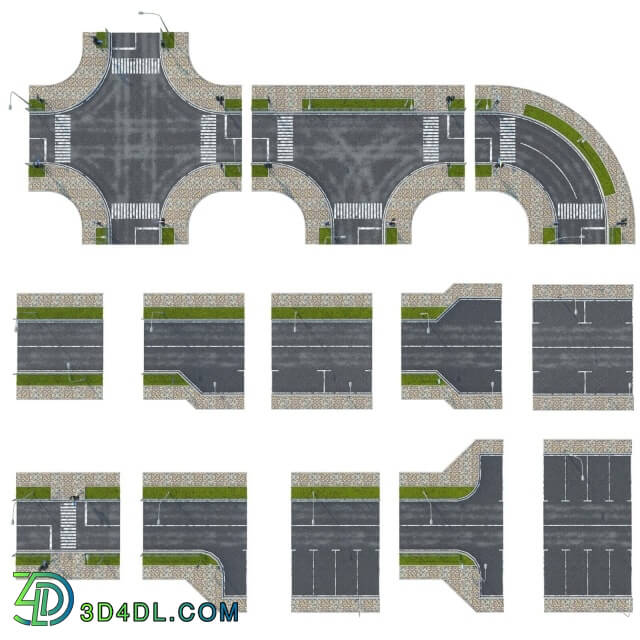 Other architectural elements - Sections of road