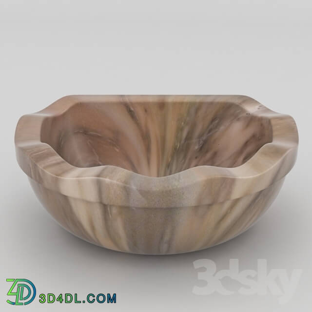 Wash basin - Qurna marble KM29