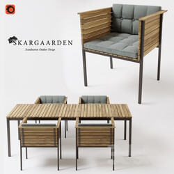 Table _ Chair - Skargaarden Haringe armchair _ table 