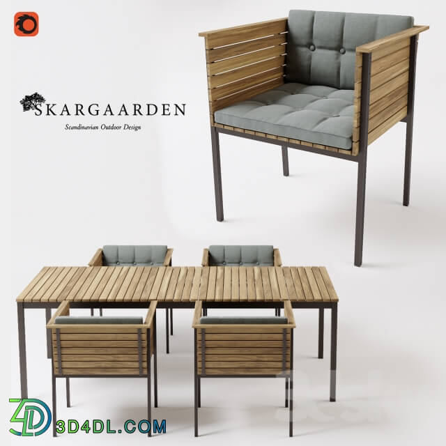 Table _ Chair - Skargaarden Haringe armchair _ table