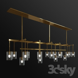 Ceiling light - Gold chandelier 