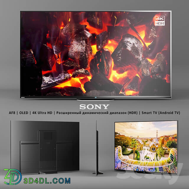 TV - Sony AF8 _ OLED _ 4K Ultra HD _ _HDR_ _ Smart TV _Android TV_