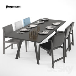 Table _ Chair - Erik Jorgensen Chameleon_ T dining table 