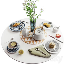 Tableware - Set of dishes in Scandinavian style 