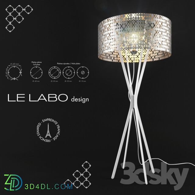 Floor lamp - Lampadaire Miss Bubble XXL by Le Labo Design