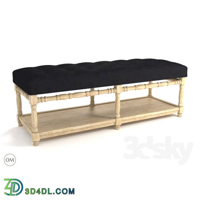 Other soft seating - Napa velvet bench 7801-1105