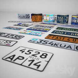Other decorative objects - License plates 