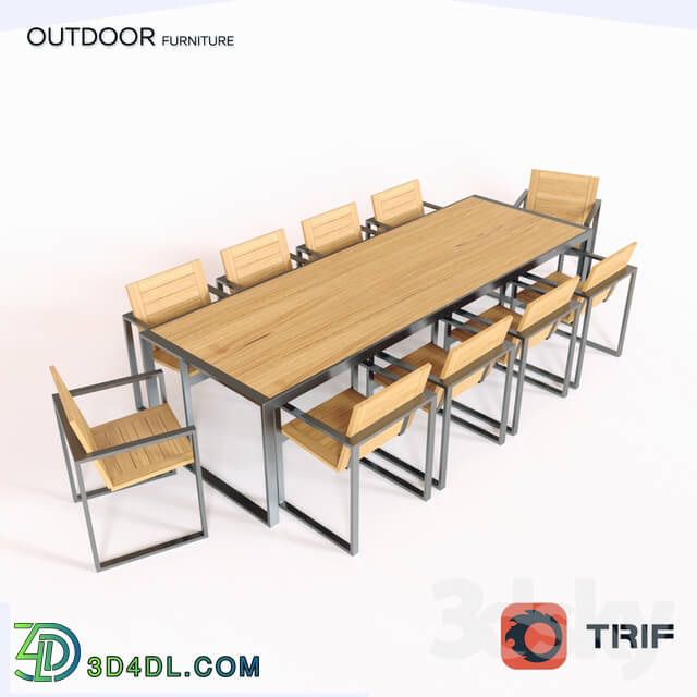 Table _ Chair - Dining Furniture Set _ TRIF-MEBEL