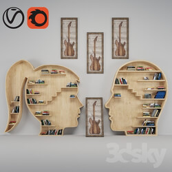 Other decorative objects - Book shelf and Guitar Frame 