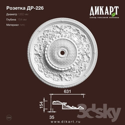 Decorative plaster - www.dikart.ru Dr-226 D1262x154mm 25.7.2019 