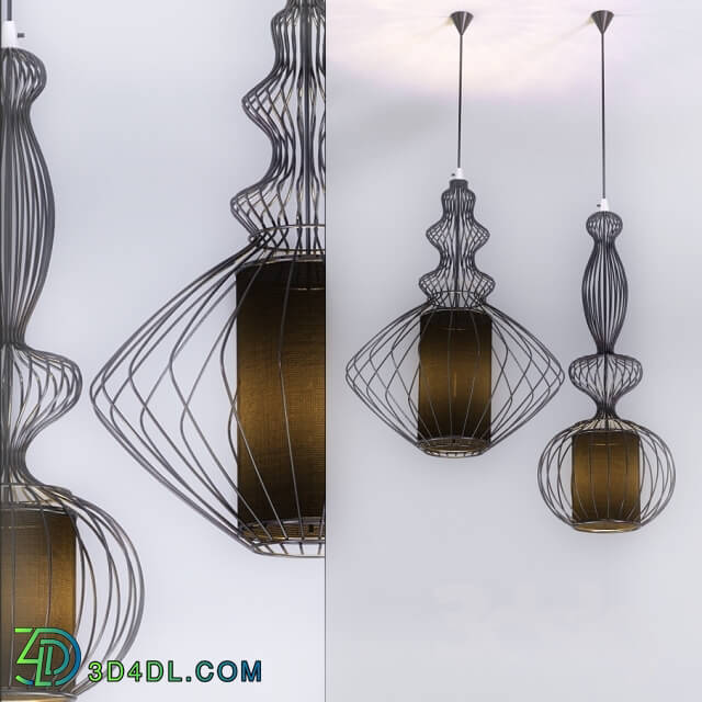 Ceiling light - Modern wire chandeliers site AliExpress