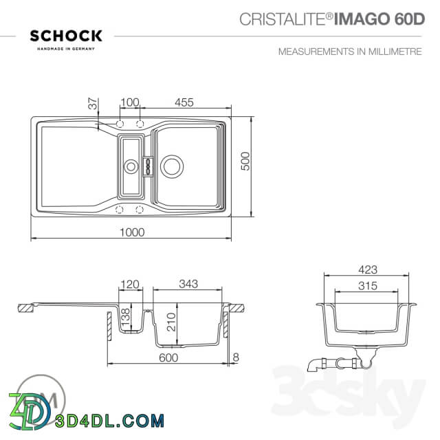 Sink - Schock Imago 60D