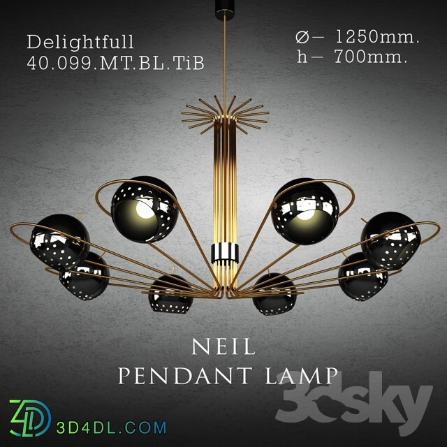 Ceiling light - Chandelier Pendant Lamp Neil