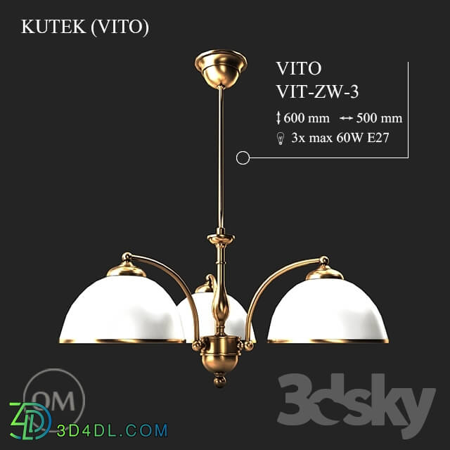 Ceiling light - KUTEK _VITO_ VIT-ZW-3