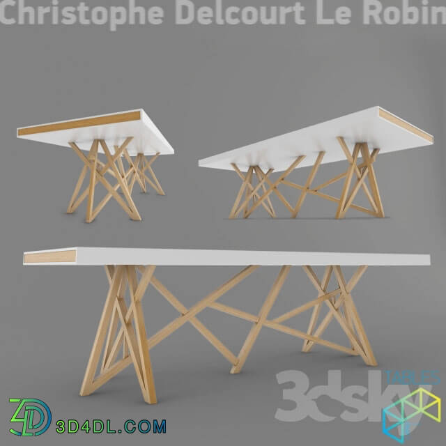 Table - Christophe Delcourt Le Robin table