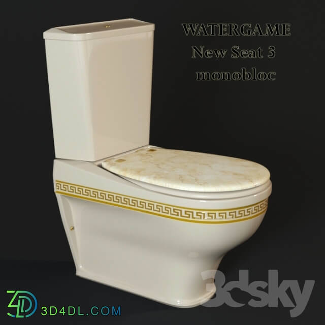 Toilet and Bidet - WATERGAME New Seat 3 monobloc