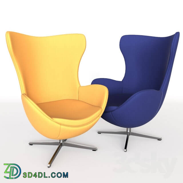 Arm chair - Egg chairs 4 color sets