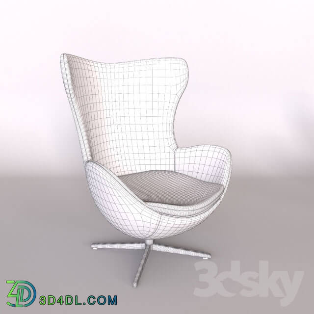 Arm chair - Egg chairs 4 color sets