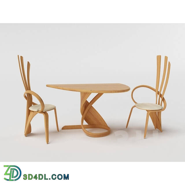 Table _ Chair - furniture set brazo