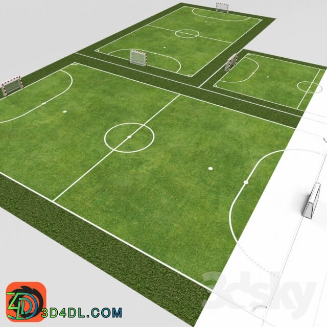 Sports - The fields for mini-football