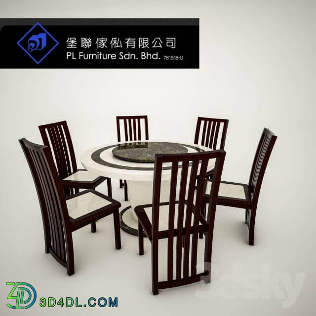 Table _ Chair - PL Marble Table