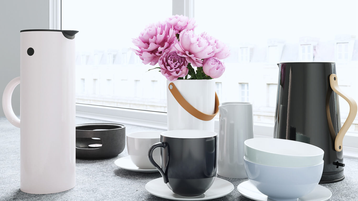 Maxtree-Interior Vol01 Stelton Emma Electric Kettle Set