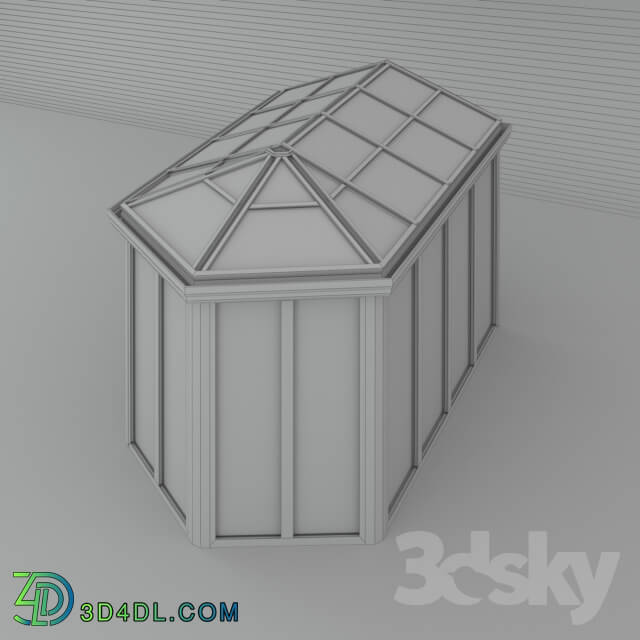 Other architectural elements - Winter garden __ 17_ CMC 50 MODUS. Segment_ with a hipped roof
