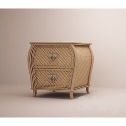 Sideboard _ Chest of drawer - Wicker nightstand 