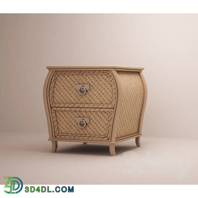 Sideboard _ Chest of drawer - Wicker nightstand