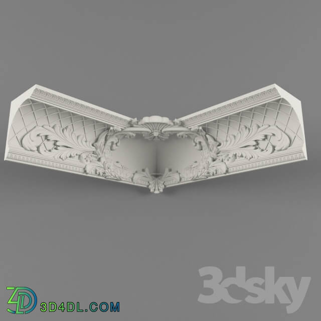 Decorative plaster - Corner cornice