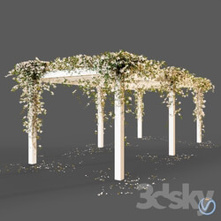 Other architectural elements - Pergola with flowers 