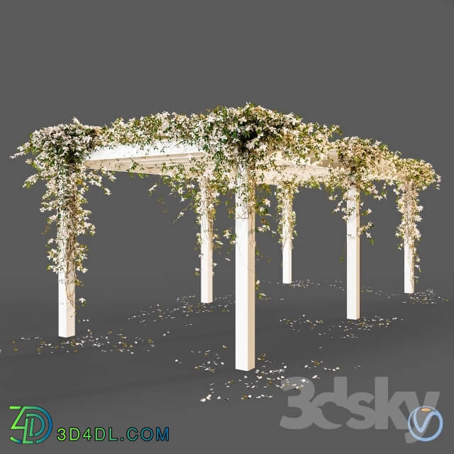 Other architectural elements - Pergola with flowers