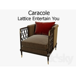 Arm chair - Caracole Lattice Entertain You 