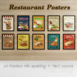 Frame - Posters for restaurant 