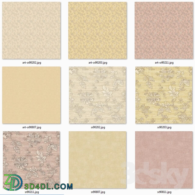 Wall covering - Wallpapers WALLQUEST _USA_ CEYLON collection_ part 1